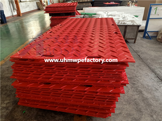 3x8 Red HDPE коврик для защиты грунта для строительства