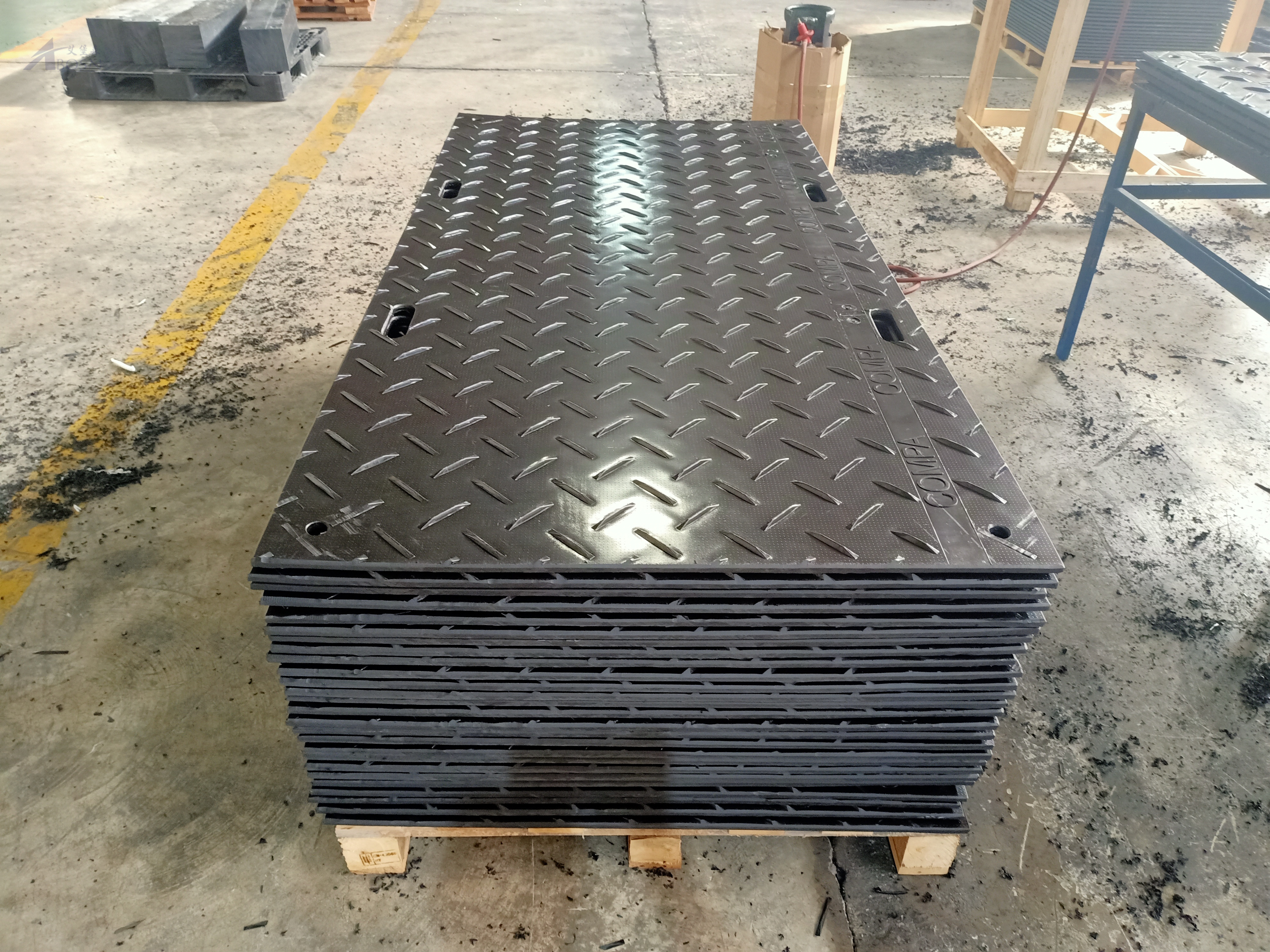 Пользовательские логотипы Hdpe Ground Protection Mats Protection Track Mats System