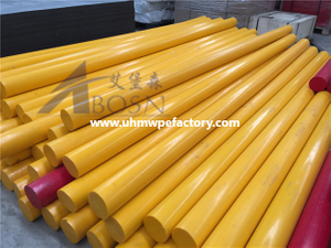 Пластиковая желтая цветная панель PE HDPE Rod UHMWPE Bar Rod