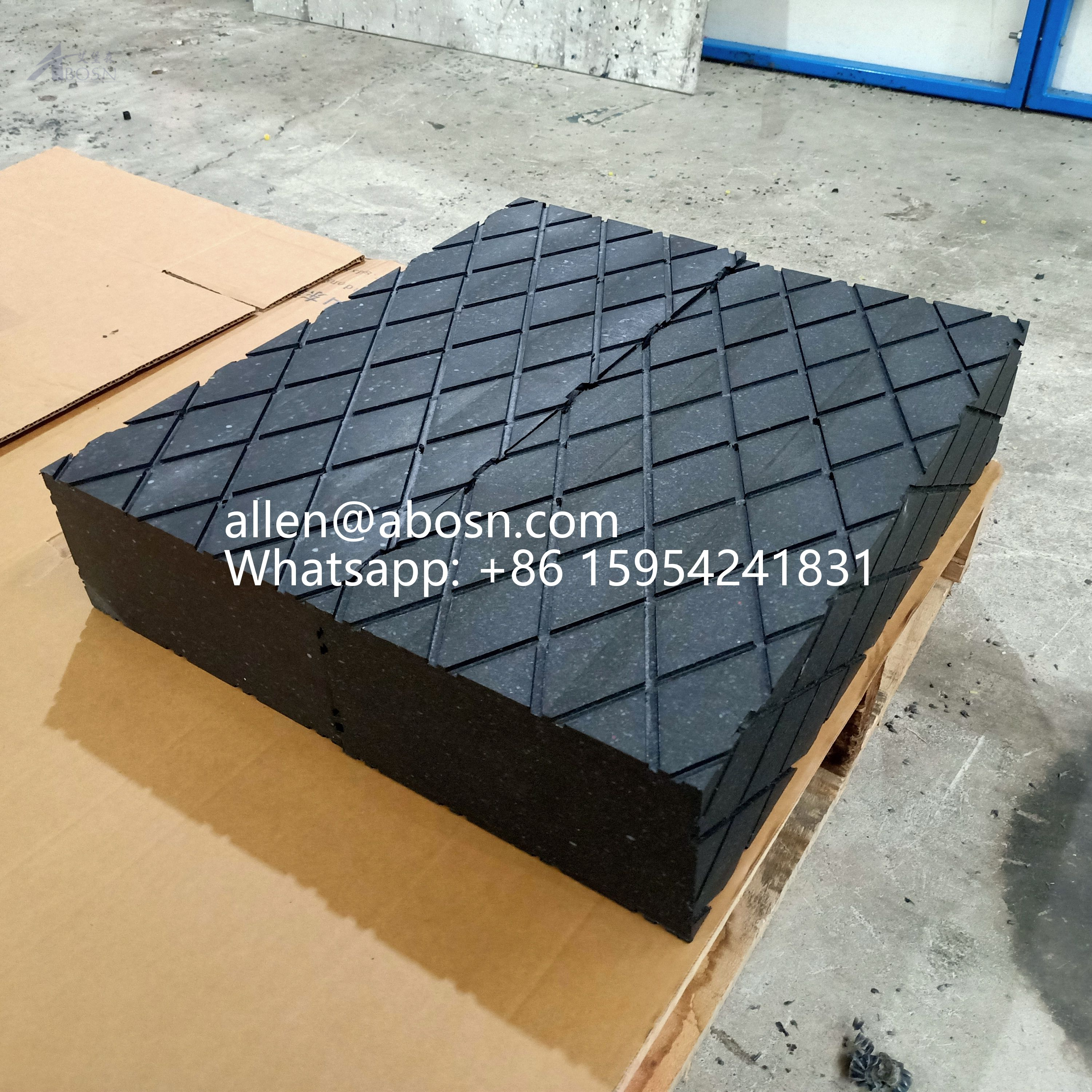 Beauty Rhombus Shape Outrigger Pad Лист HDPE для крана