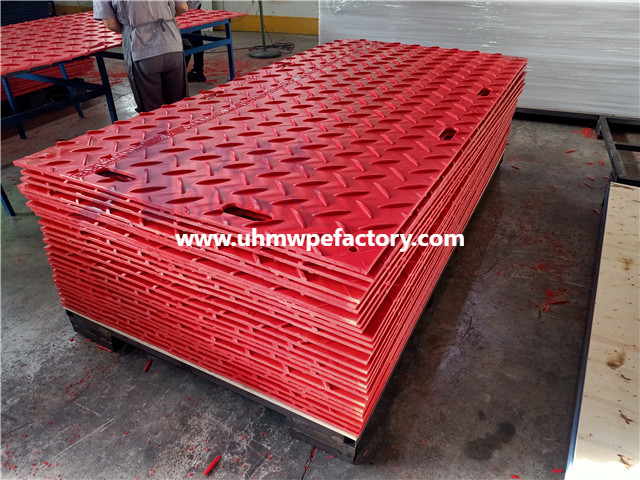 3x8 Red HDPE коврик для защиты грунта для строительства